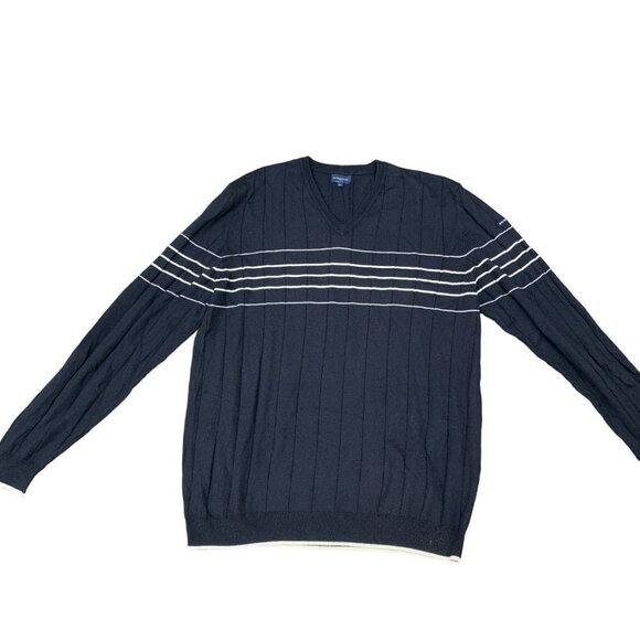 VINTAGE Burberry Golf Sweater XL Black - Picture 5 of 6